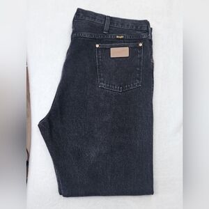 Wrangler Men's Vtg Cowboy Cut Regular Fit Black Jeans - made In USA 100% Cotton